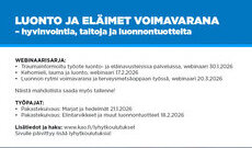 Kehomieli, lauma ja luonto, webinaari 