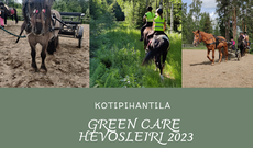 Kotipihan hevos- ja luontomatkailutilan Green Care hevosleiri 29.6 -30.6.2023